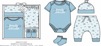 Simply Adorable 4-Piece Layette Box Set β 0-6M